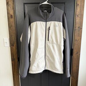 The North Face Apex Bionic Two-Tone Gray Full Zip Jacket Mens Size 2XL